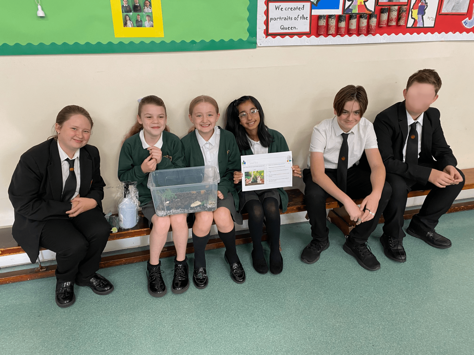 shorne primary school recieves giant african snails from aletheia academies trust